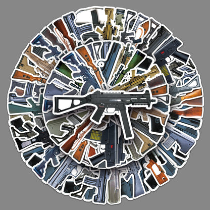 Military Graffiti Stickers Pack (50pcs) – Waterproof DIY Decals for Skateboards, Water Bottles & Luggage – Bold & Stylish!