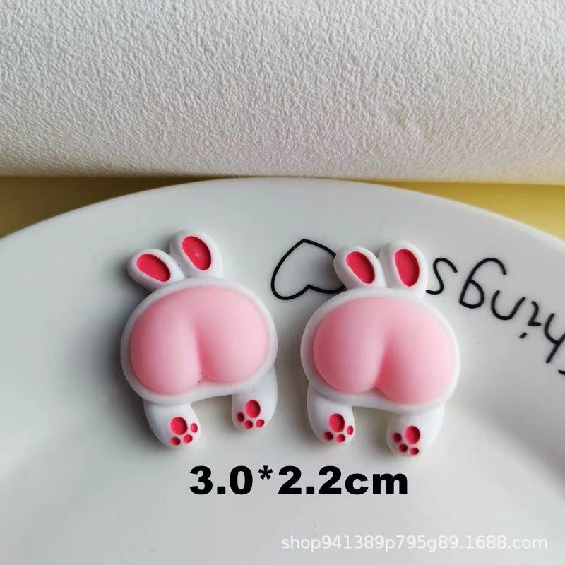 Cute Animal Butt Fridge Magnet – Resin Cartoon Decor for Kitchen & Photo Wall