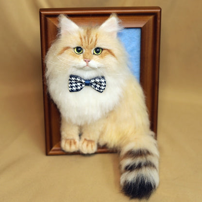 Custom Felted Pet Doll Photo Frames | Realistic Cat Dog Keepsake | DIY Memorial Frame Gift | Handmade with Love
