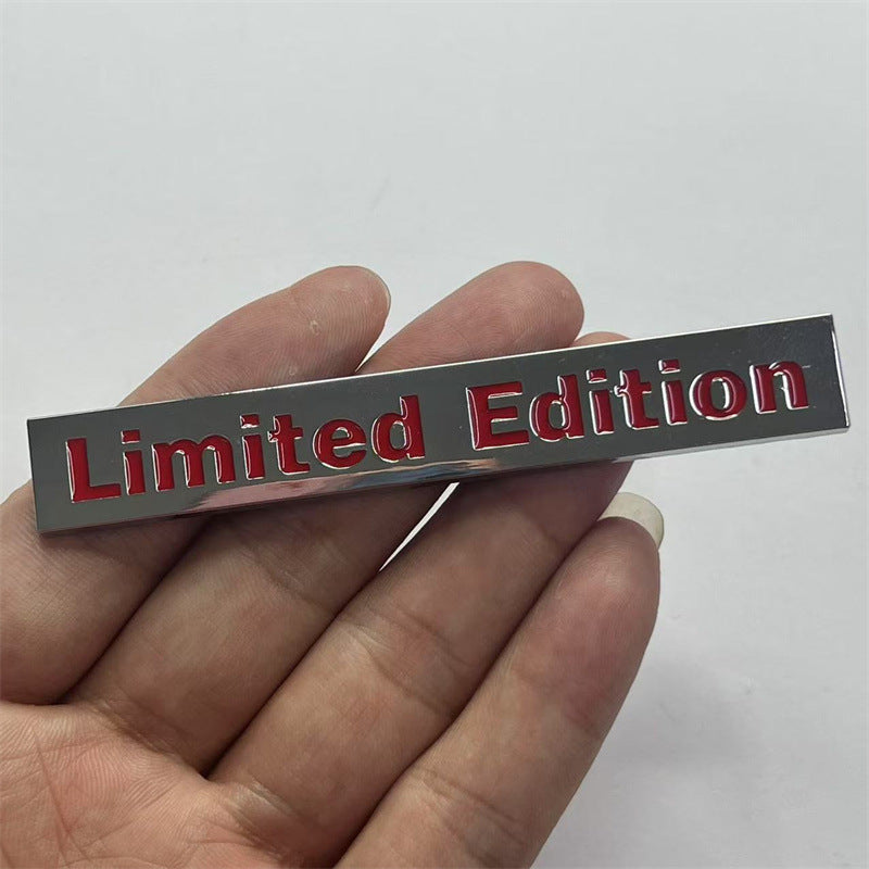 Limited Edition Car Badge for Audi A4L A6L Q5 | 3D Metal Trunk Emblem Sticker | Luxury Car Exterior Upgrade