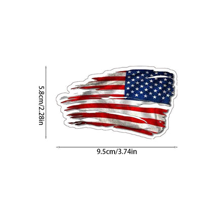 USA Flag Car Mirror Stickers – Waterproof Patriotic Decals for Rearview Mirrors | Celebrate Independence Day in Style