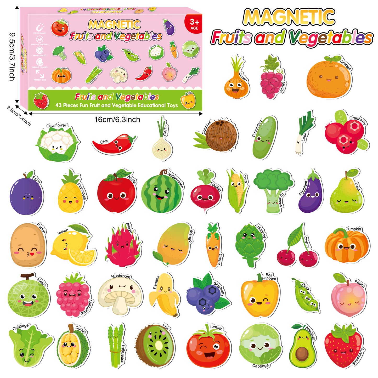 Magnetic Stickers for Refrigerator - 38PCS Tropical Summer Theme (Flamingo/Hawaii) - Waterproof DIY Decals for Car, Yacht, Door - Cute Home Office Decor Gifts
