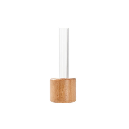 Wooden Fridge Magnet Vase | Magnetic Test Tube Design + Wall Hanging Hydroponics | Creative Home Decor | Aesthetic Ins-style Mini Vase for Plant Lovers