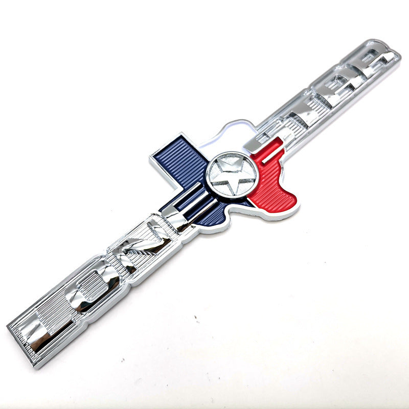 Car Decal LoneStar Texas Emblem | Waterproof & Weatherproof | Unique Side Door Sticker | Show Your Texas Pride