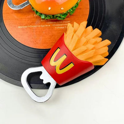 Creative Magnetic 3D Carrot & Corn Bottle Opener | Fridge Magnet Decor | Cute & Functional Kitchen Gadget