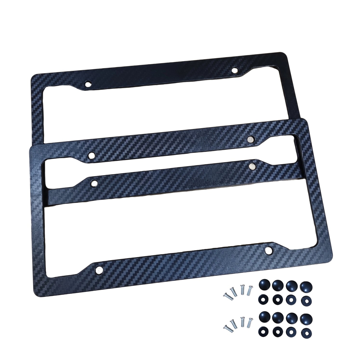 Carbon Fiber ABS License Plate Frame – Universal Car Plate Holder, Durable & Rustproof