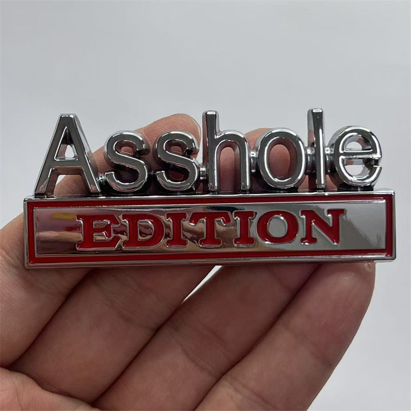 3D Metal Car Badge Sticker | Funny Custom Car Emblem for Truck SUV | Weatherproof Auto Tailgate Decal