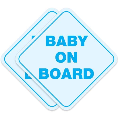Baby on Board Reflective Bumper Sticker – Safe Driving Car Decal, Easy Removable, Cute & Protective Sign for Family