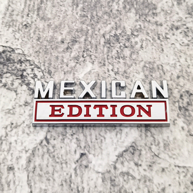 Mexican Edition Car Fender Badge | Aluminum Alloy Car Emblem Sticker | Universal Car Body Side Badge for Cars Trucks SUV
