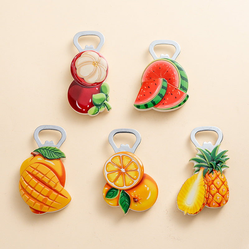 Creative Magnetic Bottle Opener | Cute Mango Design | Fridge Magnet Home Decor | Perfect Gift