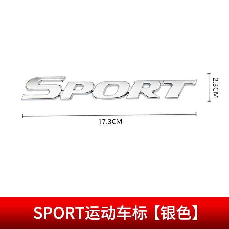 3D Metal SPORT Car Emblem Badge – Auto Body Trunk Side Fender Sticker Decal for Car Truck SUV Sport Edition