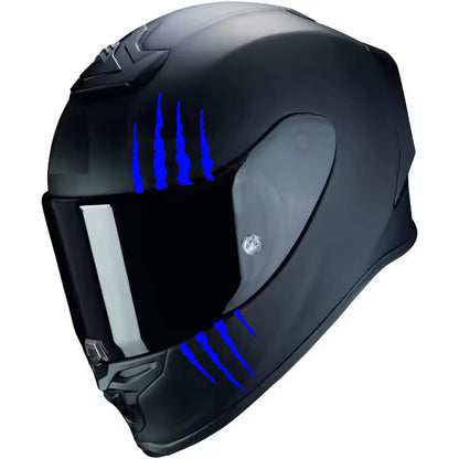 Motorcycle Decal – Monster Claw Helmet & Body Sticker, Waterproof & Durable, Eye-Catching Custom Look