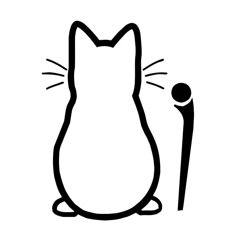 Car Sticker Rear Wiper Cat Dog Decal Reflective Rear Window Decoration Cute Cartoon Style Auto Vinyl
