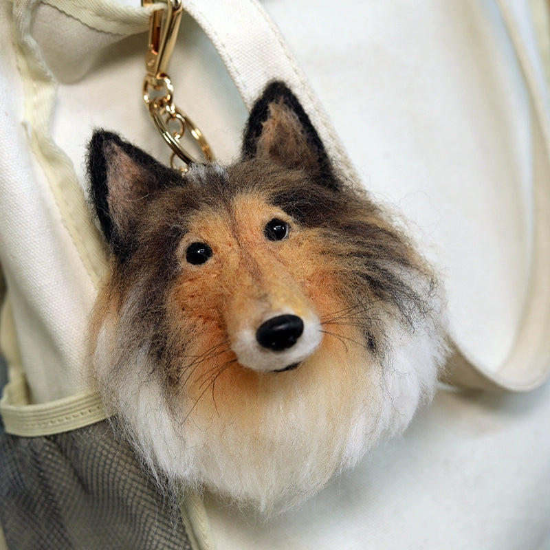 Custom Pet Portrait Keychain｜Handmade Life‑Like Pet Charm｜Unique Memorial Gift for Pet Lovers｜Heartwarming Keepsake