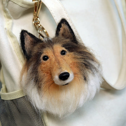 Custom Pet Portrait Keychain｜Handmade Life‑Like Pet Charm｜Unique Memorial Gift for Pet Lovers｜Heartwarming Keepsake