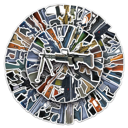 Military Graffiti Stickers Pack (50pcs) – Waterproof DIY Decals for Skateboards, Water Bottles & Luggage – Bold & Stylish!