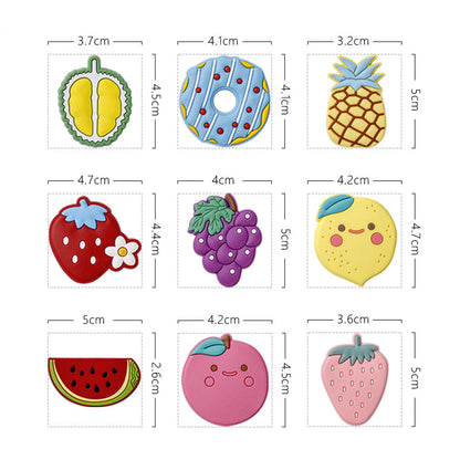Soft Magnetic Fridge Stickers - Strong Cartoon Fruit PVC Refrigerator Magnets, Creative Home Decor, Cute Gift Choice