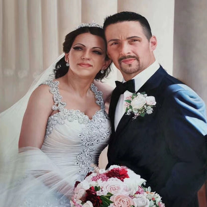 Custom Oil Painting – Realistic Portraits (Wedding, Pet, Landscape) – High‑Fidelity + Personalized – 100% hand-painted by senior artists