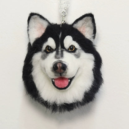 Custom Pet Portrait Keychain｜Handmade Life‑Like Pet Charm｜Unique Memorial Gift for Pet Lovers｜Heartwarming Keepsake