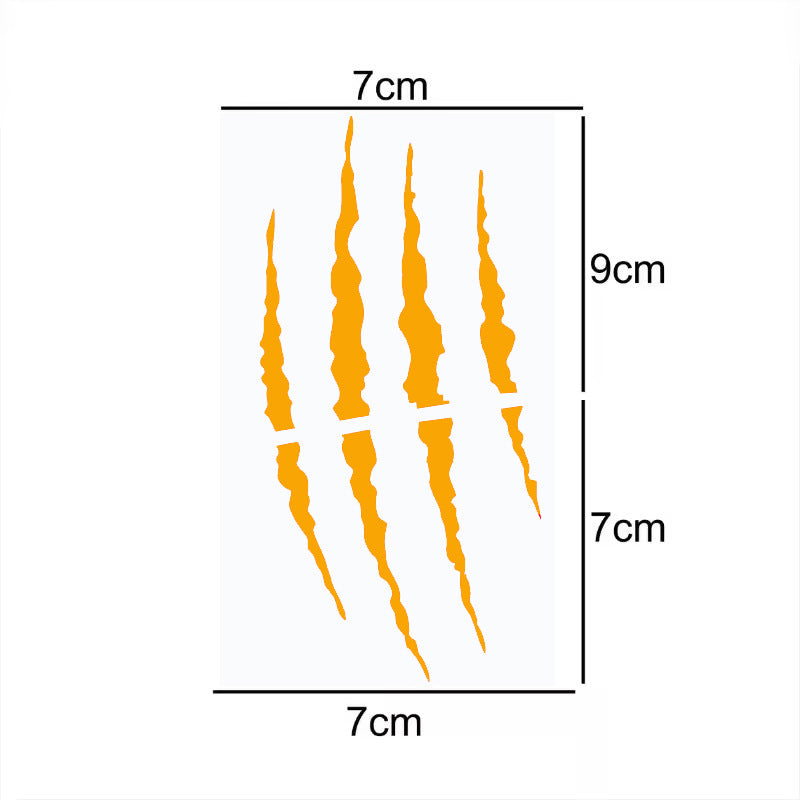 Motorcycle Decal – Monster Claw Helmet & Body Sticker, Waterproof & Durable, Eye-Catching Custom Look
