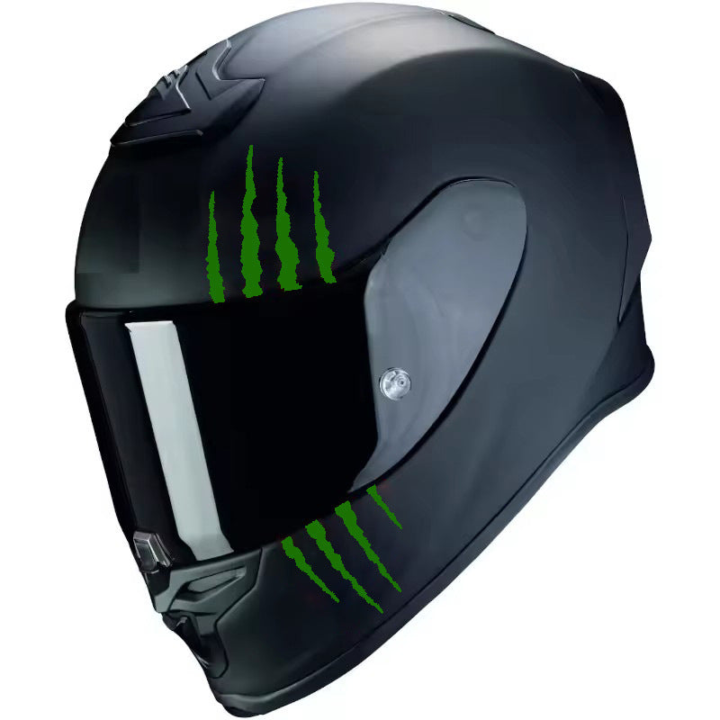Motorcycle Decal – Monster Claw Helmet & Body Sticker, Waterproof & Durable, Eye-Catching Custom Look