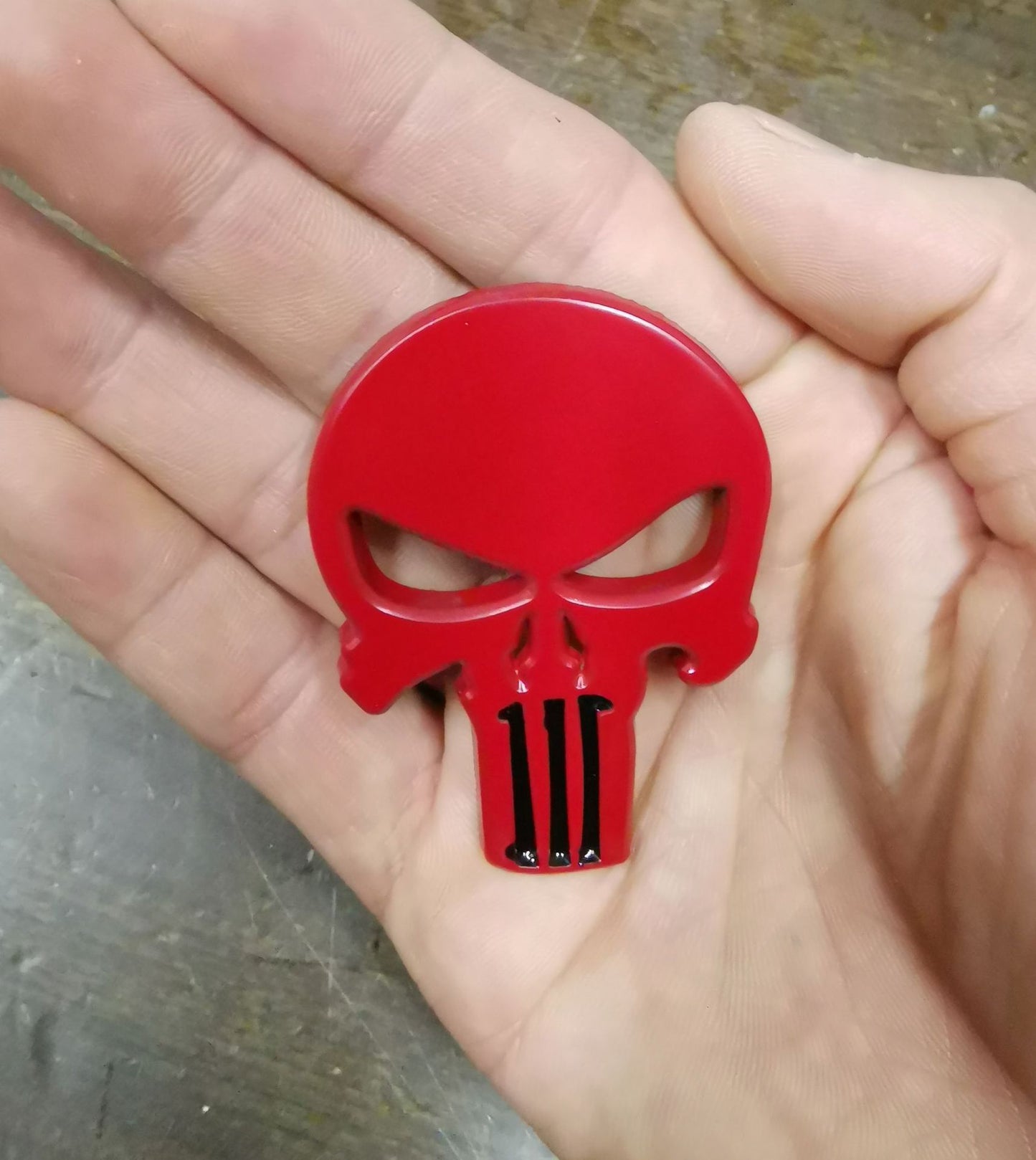 Punisher Skull Metal Car Sticker – Waterproof Scratch Cover Decal for Vehicle Customization | Cool Street Style Auto Accessory