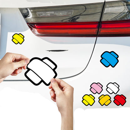Car Scratch Cover Sticker | Creative Band-Aid Design | Funny & Cute Car Body Decal