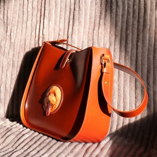 Genuine Leather Saddle Bag – Handmade Vintage Crossbody for Women, Luxury Gift-Ready