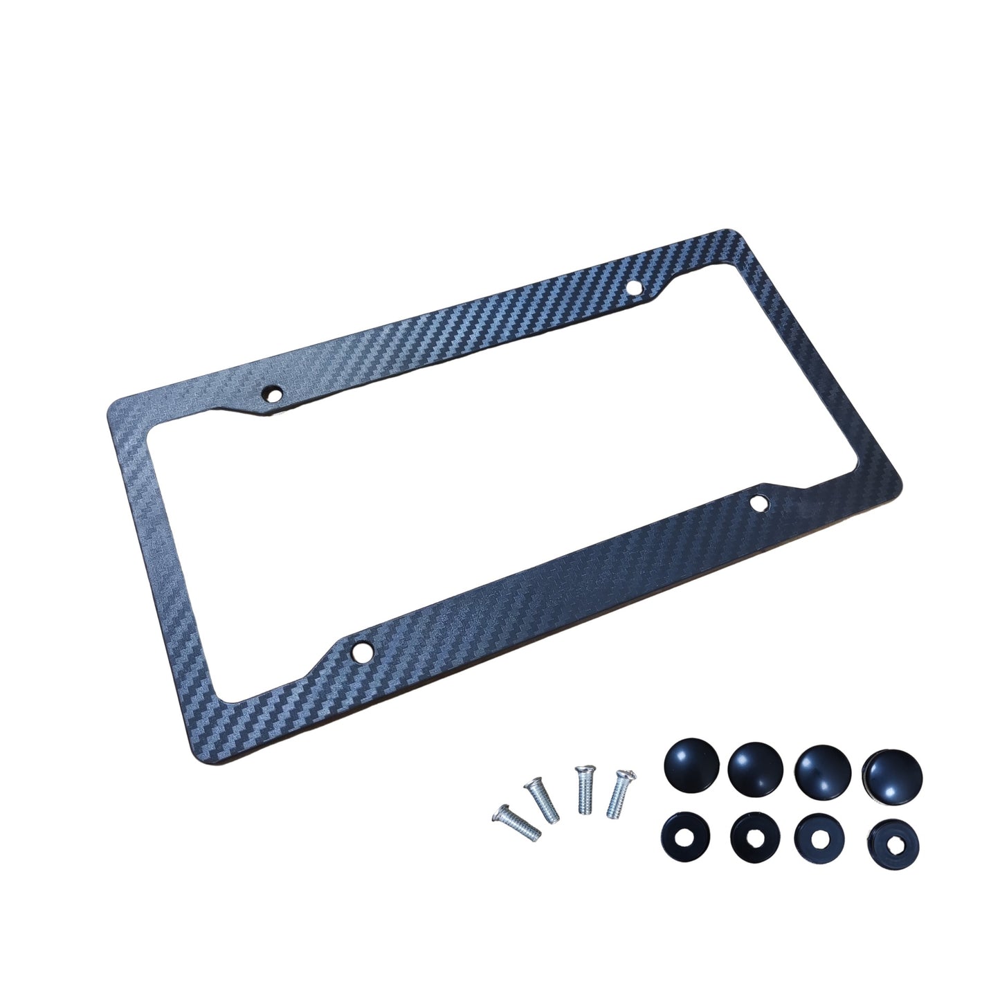 Carbon Fiber ABS License Plate Frame – Universal Car Plate Holder, Durable & Rustproof