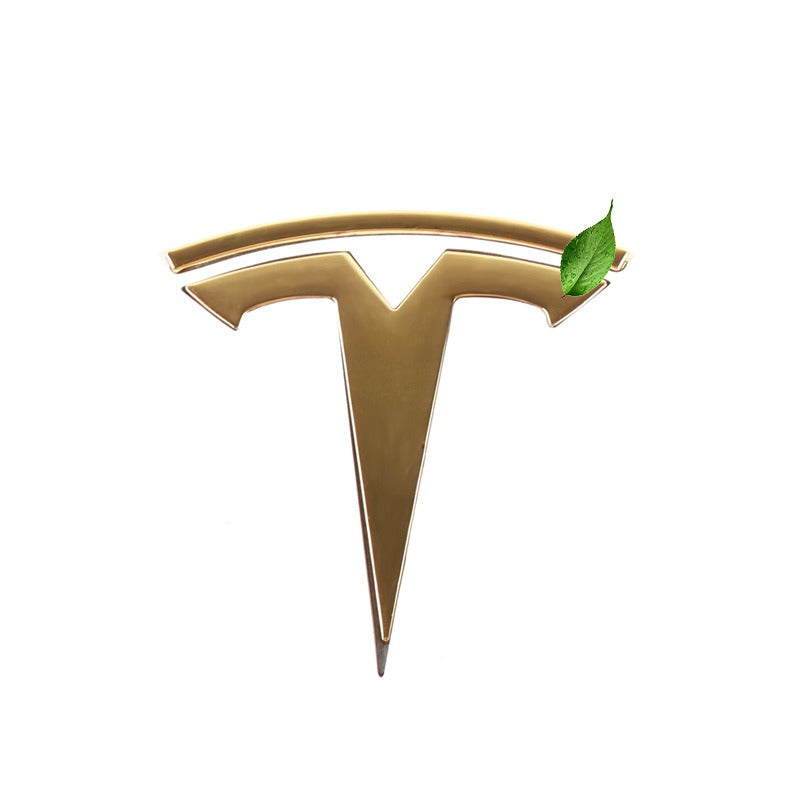 Tesla Metal Emblem Badge for Model 3/S/X/Y – 3D Chrome Waterproof Stickers | Custom Car Hood & Trunk Decal for Stylish Upgrade