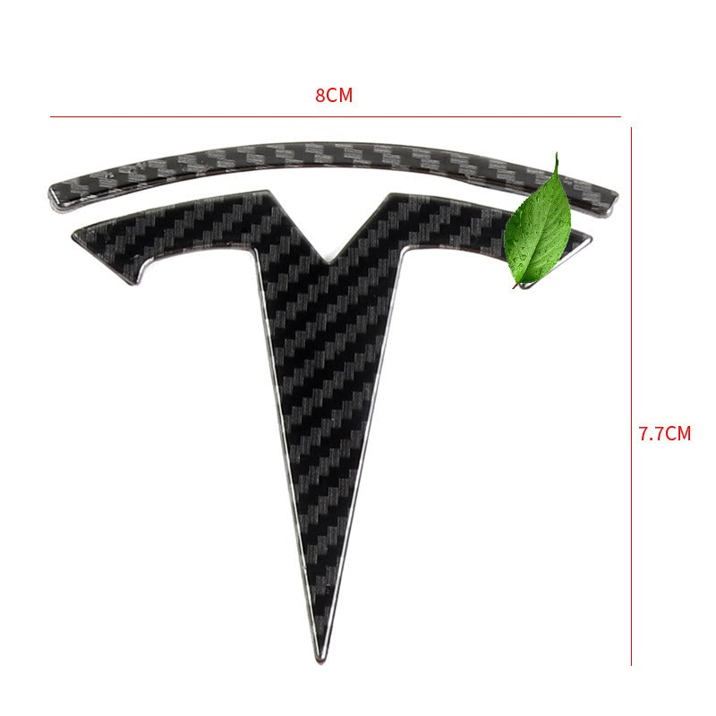 Tesla Metal Emblem Badge for Model 3/S/X/Y – 3D Chrome Waterproof Stickers | Custom Car Hood & Trunk Decal for Stylish Upgrade