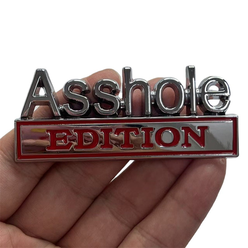 3D Metal Car Badge Sticker | Funny Custom Car Emblem for Truck SUV | Weatherproof Auto Tailgate Decal