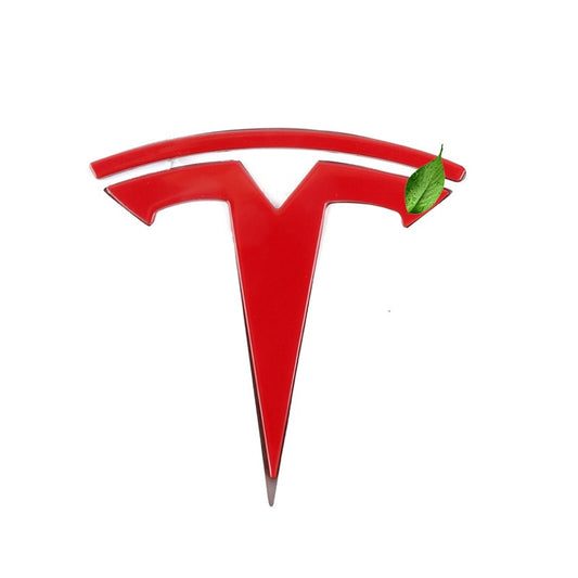 Tesla Metal Emblem Badge for Model 3/S/X/Y – 3D Chrome Waterproof Stickers | Custom Car Hood & Trunk Decal for Stylish Upgrade