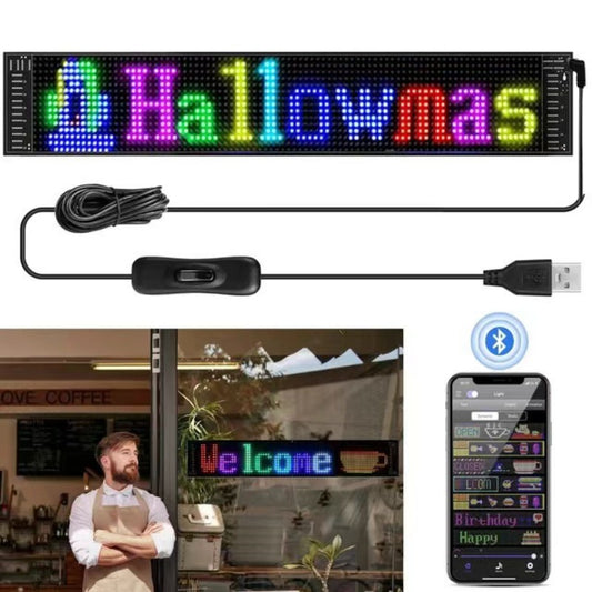 Flexible LED Car Display | Wireless App Control | Customizable Messaging | Drive with Innovation