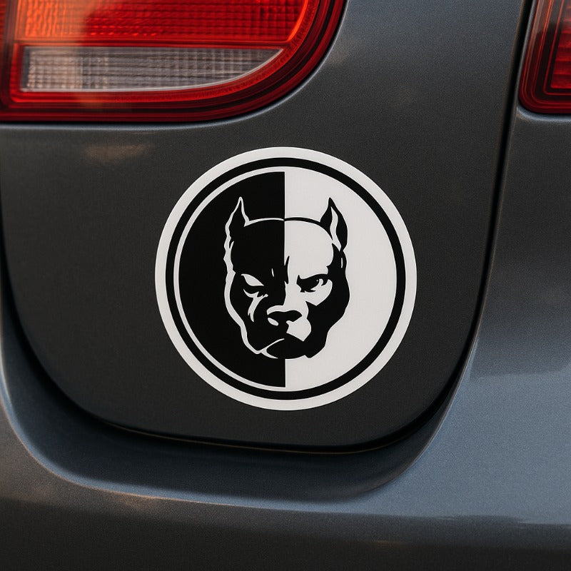 Pitbull Car Sticker Reflective Waterproof Decal Super Hero Dog Creative Auto Decoration Cute Pet Guardian
