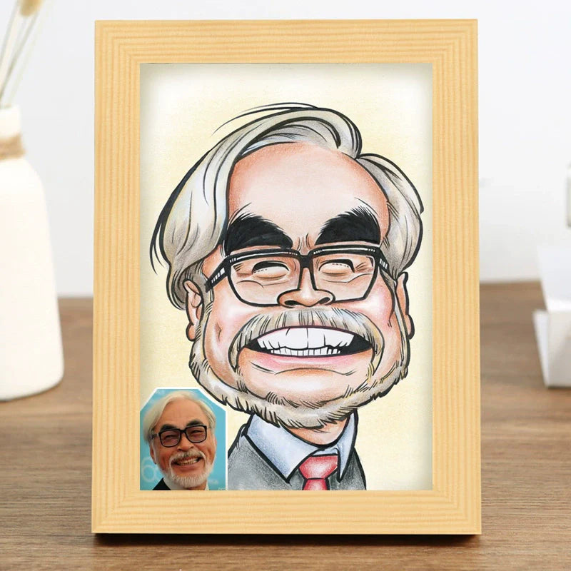 Custom Cartoon Portrait Drawing – Hand-Drawn Funny Caricature from Photo – Personalized Gift for Friends, Teachers, or Colleagues