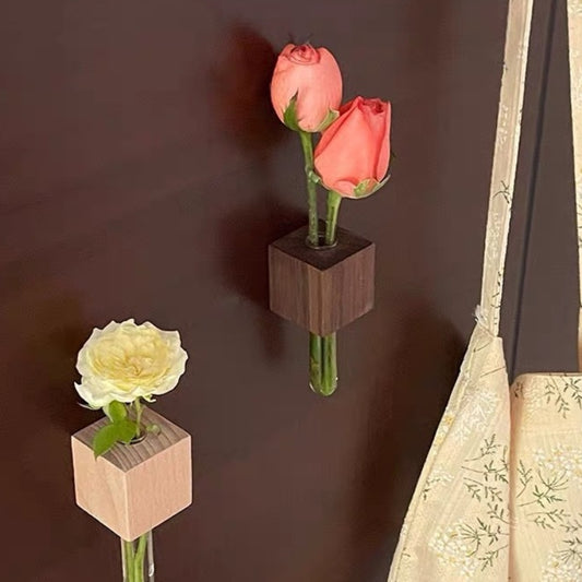 Magnetic 3D Flower Vase Fridge Sticker | Test Tube Planter | Aesthetic Home Decor