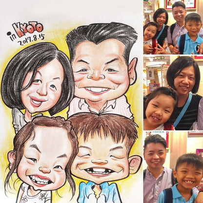 Custom Cartoon Portrait Drawing – Hand-Drawn Funny Caricature from Photo – Personalized Gift for Friends, Teachers, or Colleagues