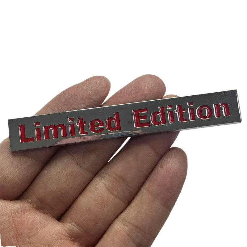 Limited Edition Car Badge for Audi A4L A6L Q5 | 3D Metal Trunk Emblem Sticker | Luxury Car Exterior Upgrade