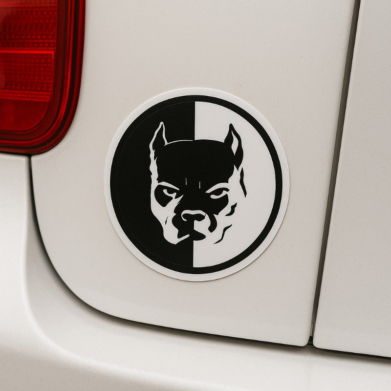 Pitbull Car Sticker Reflective Waterproof Decal Super Hero Dog Creative Auto Decoration Cute Pet Guardian