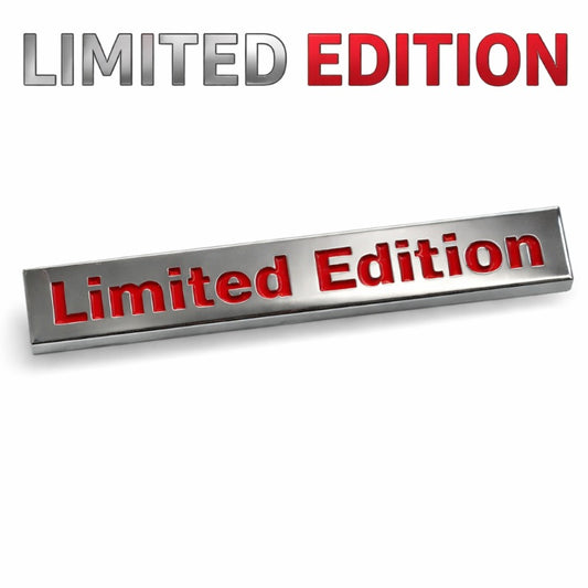 Limited Edition Car Badge for Audi A4L A6L Q5 | 3D Metal Trunk Emblem Sticker | Luxury Car Exterior Upgrade