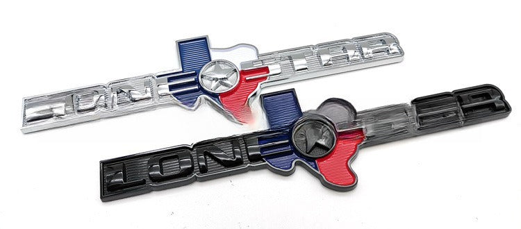 Car Decal LoneStar Texas Emblem | Waterproof & Weatherproof | Unique Side Door Sticker | Show Your Texas Pride