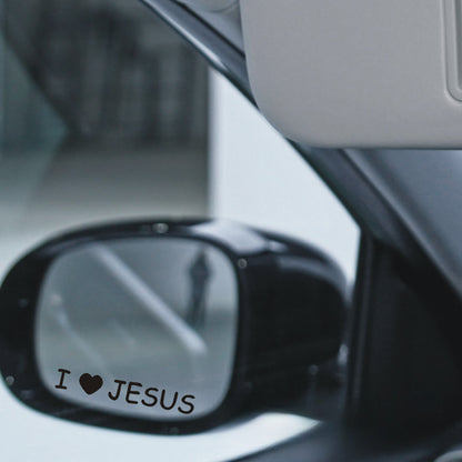 JESUS Car Sticker – Reflective Vinyl Decal with Mirror Finish, Faith-Inspired Waterproof Car Decor
