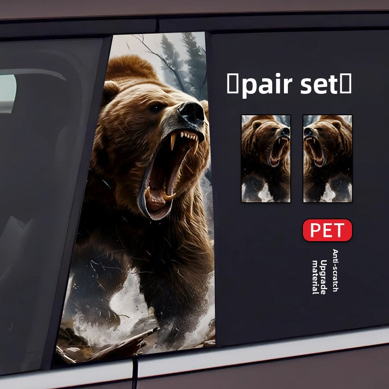 Car B-Pillar Sticker Scratch Protection Film Creative Window Trim Decal Stylish Decoration Essential