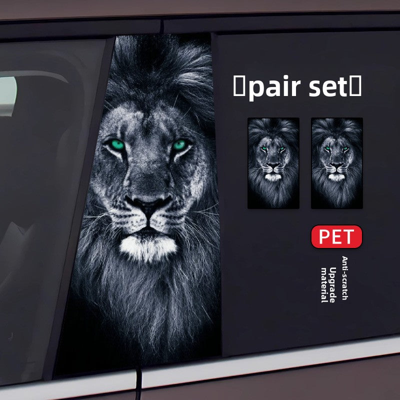 Car B-Pillar Sticker Scratch Protection Film Creative Window Trim Decal Stylish Decoration Essential