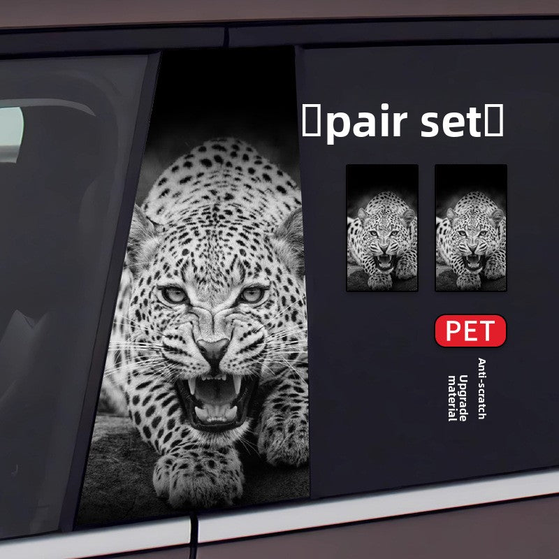 Car B-Pillar Sticker Scratch Protection Film Creative Window Trim Decal Stylish Decoration Essential