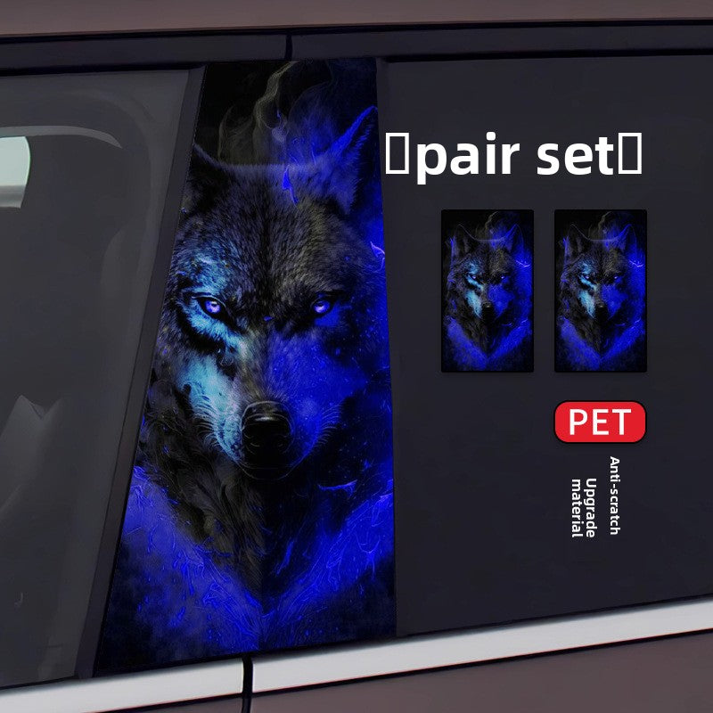 Car B-Pillar Sticker Scratch Protection Film Creative Window Trim Decal Stylish Decoration Essential
