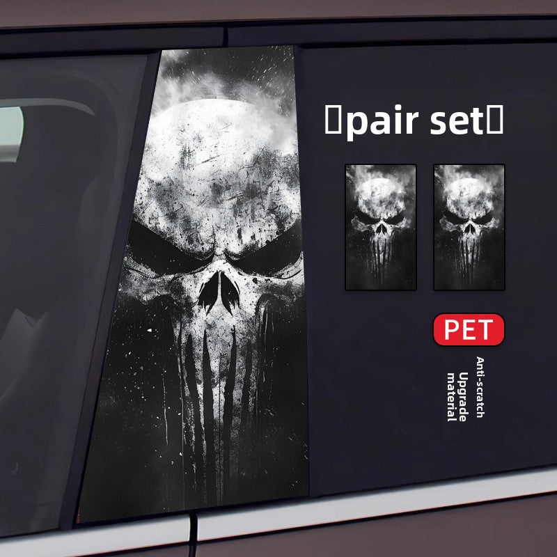 Car B-Pillar Sticker Scratch Protection Film Creative Window Trim Decal Stylish Decoration Essential
