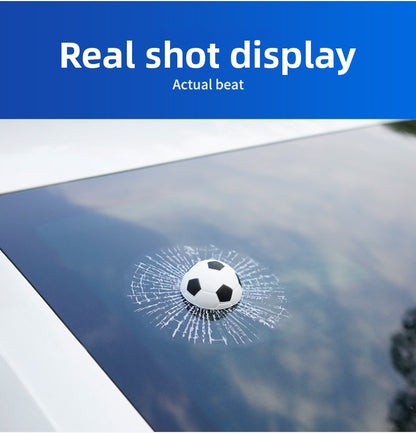 3D Car Window Decal – Funny Pokeball Sticker for Car Glass | Creative Decoration for Auto Lovers