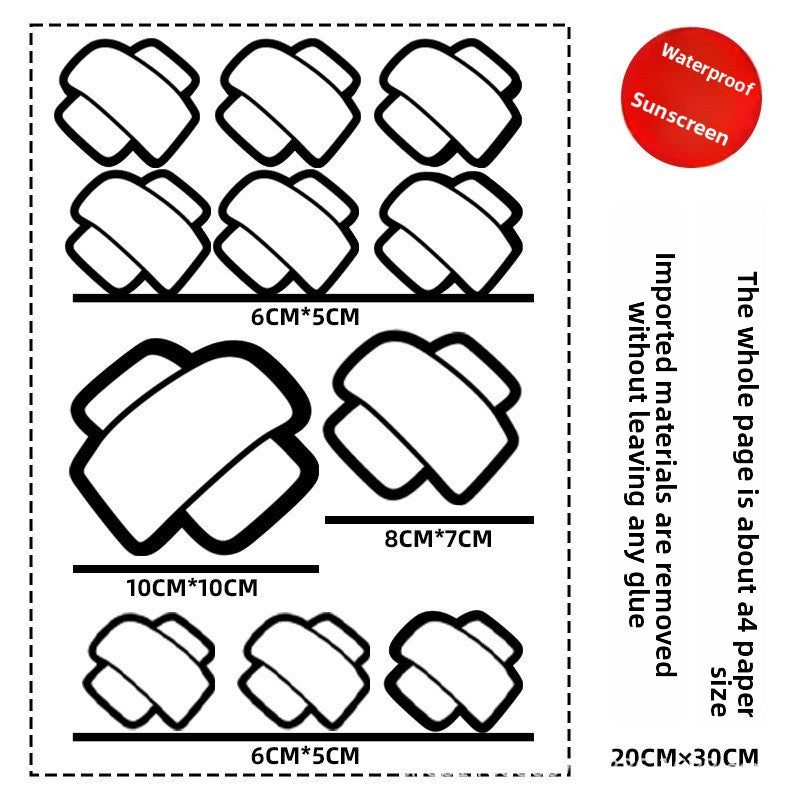 Car Scratch Cover Sticker | Creative Band-Aid Design | Funny & Cute Car Body Decal